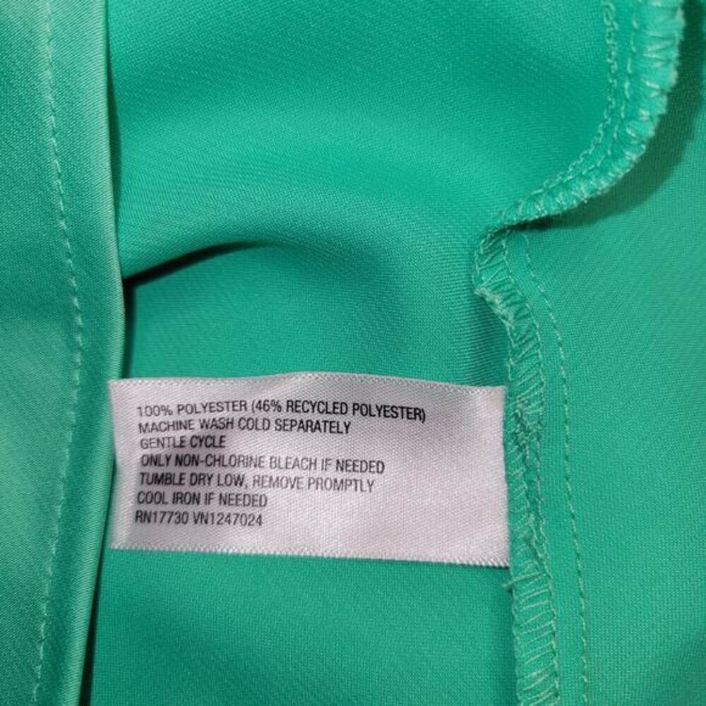 Women Halter Satin‎ Slip Dress Midi Size 2XL Aqua Green Event Cocktail Plus Size - Picture 5 of 9